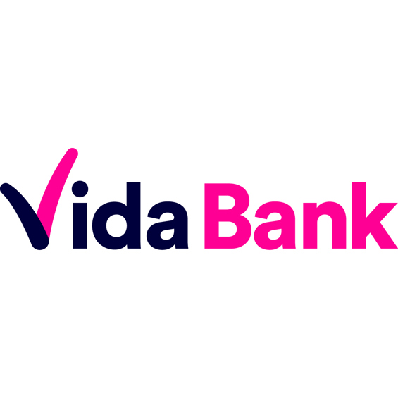 Vida Bank Logo Primary RGB Blue